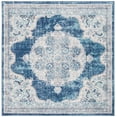thumbnail image 3 of SAFAVIEH Brentwood Cahal Oriental Area Rug, Navy/Ivory, 5' x 5' Square, 3 of 14