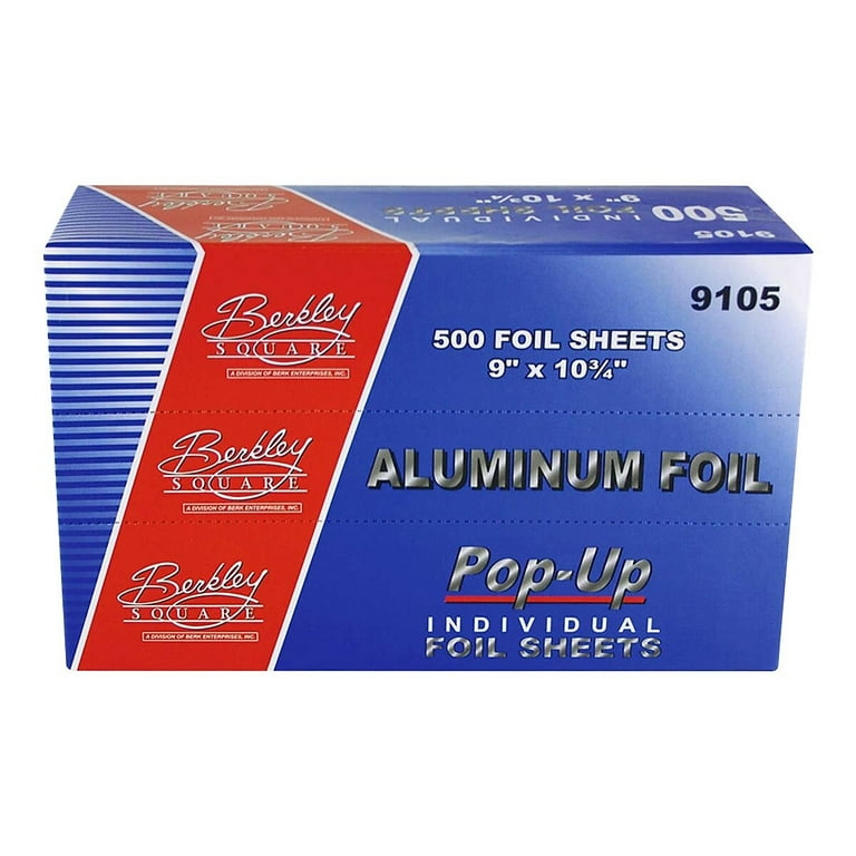 Pop-Up Aluminum Foil, 9 x 10.75, 500 Sheets/Pack, 6 Packs/Carton