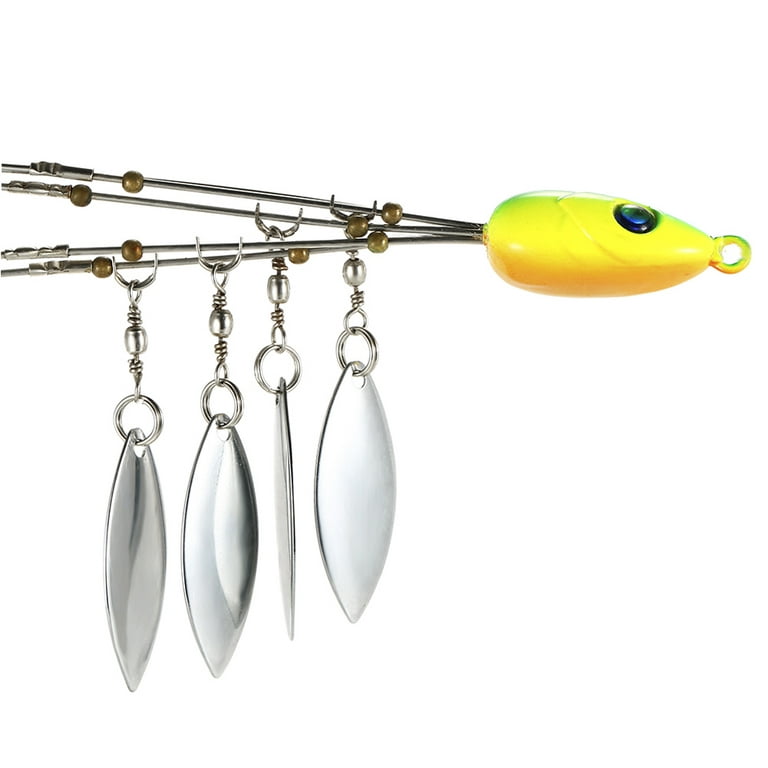 Arealer 4PCS Umbrella Fishing Baits Lures Bass Fishing Rigs Five