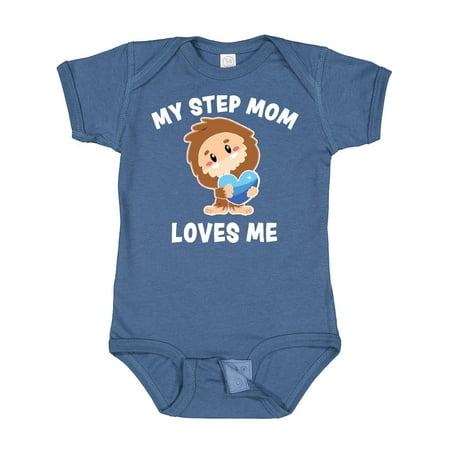 

Inktastic Cute Bigfoot My Step Mom Loves Me Gift Baby Boy Bodysuit