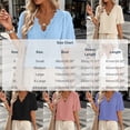thumbnail image 4 of VBVC Women's Floral Lace Dot V Neck Blouse , Ladies' Ruffle Short Sleeve Casual Top , Eyelet Textured Shirts For Women,Purple,S-2XL, 4 of 8