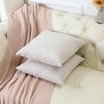 thumbnail image 3 of SHANLUO Throw Pillow Covers 20x20 - Decorative Pillows for Couch Set of 2 Rustic Burlap Linen Cushion Cover Large Accent Pillowcase for Bedding, Home Decor, Sofa, Bed Outdoor Farmhouse Fall White, 3 of 6