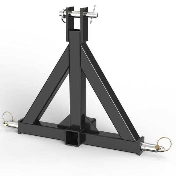 RVNI Tractor Attachments 3 Point 2" Receiver Trailer Hitch Drawbar Adapter Category One Tractor Kubota