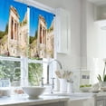 thumbnail image 2 of LALILO Kitchen Curtains and Valances Set of 3 36" Treasure Window Treatment Tiers for Window Decor, 2 of 5