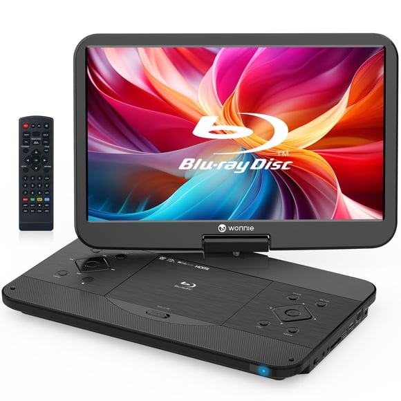 Reproductor Blu-ray portátil WONNIE 17.6" pantalla giratoria Full HD 15.4"