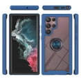 thumbnail image 5 of SaniMore Case for Samsung Galaxy S23 Ultra 6.8" 2023 Release, Rugged PC Backplane Shockproof TPU Bumper 360° Rotatng Ring/Kickstand Anti-drop Heavy Duty Protective Case ForGalaxy S23 Ultra, Darkblue, 5 of 5