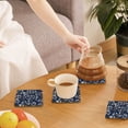 thumbnail image 7 of Xecao Cherry Blossoms on Navy Background for MDF Cork Coaster 4 Pcs,Drink Coasters,Suit for House Warming Gifts New Home ,Coffee Table Decor-Square, 7 of 7