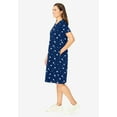 thumbnail image 3 of Woman Within Plus Size Perfect Short-Sleeve Crewneck Tee Dress, 3 of 5