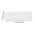 thumbnail image 6 of LandHope Ceramic Vanity Tray,Makeup Organizers Small White Rectangle Tray for Decoration Bedroom, 6 of 6