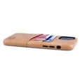 thumbnail image 4 of Dockem iPhone 11 Pro Exec M2 Wallet Case; Built-in Metal Plate, 2 Card Slots, Khaki Tan, 4 of 9