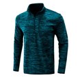 thumbnail image 4 of Txlixc Pullover de hombre, chaqueta de manga larga con cuello de color de contraste, cremallera Txlixc  moda, 4 of 6