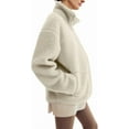 thumbnail image 4 of Maternity Baby Wearing Jacket, Women's 2-in-1 Winter Coat with Kangaroo Pocket, Heavyweight Fleece Zip Up Front for Mother and Infant, 4 of 9