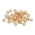 thumbnail image 1 of Unique Bargains 6mm Spacer Beads, 200pcs Bead Spacers Rhinestone Round Bulk Beads Wave for Jewelry Making, Yellow, 1 of 5
