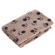 thumbnail image 4 of Manta Plegable Manta para mascotas, perro, cachorro, gato, estampado de pata, cama de lana suave y cálida, cesta de viaje para coche, 4 of 8