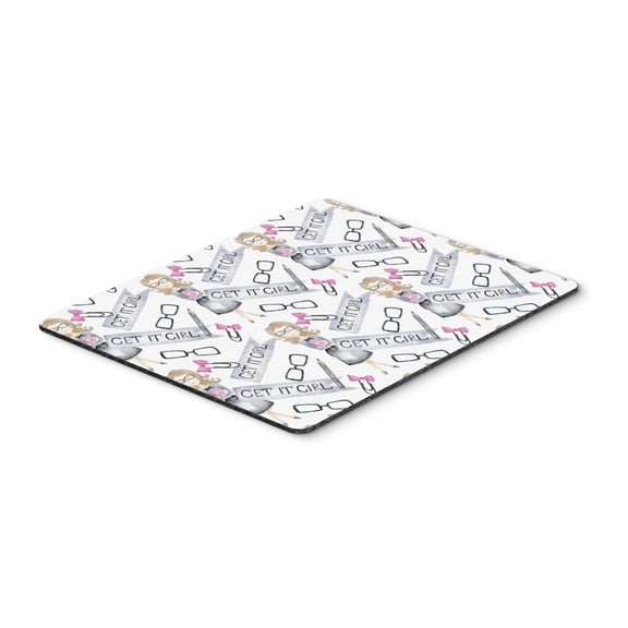 Watercolor Girl Boss Get it Girl Mouse Pad Hot Pad or Trivet