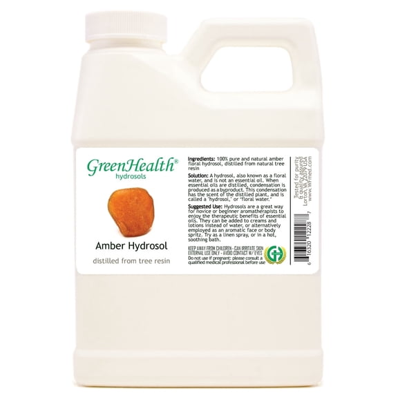 Amber Hydrosol - 16 fl oz - White Plastic Jug w/ Cap