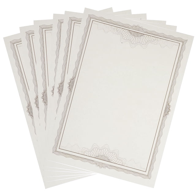 LOLIPPYY Papier de Certificat Couleur Café Inscriptible pour Bourses Scolaires, Diplômes et Impression de Certificats Personnalisée