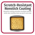 thumbnail image 3 of Nonstick Steel Cake Pan 8", Square, Gray, GoodCook, 3 of 4
