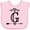 AD-Pink, variant on Inktastic Letter G Monogram Tribal Arrow Girls Baby Bib