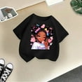 thumbnail image 5 of MEZZALL T-Shirt Graphique Mignon pour Fille, Col Rond, Manches Courtes, Tee d'Été Décontracté, T-Shirts Hauts, Noir, 5-6 Ans, 5 of 5