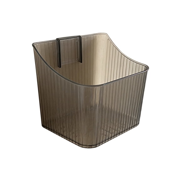 Small Wall Mounted Storage Organizer Bin, Floating Shelves Fridge Organizer Storage Box, Adhesive Cabinet Door Storage Basket, Plastic Makeup Containers for Kitchen, Bathroom, Cabinet, Pantry, Office