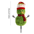 thumbnail image 3 of Christmas Decorations - 3D Realistic Plastic Christmas Snowman Sign - Holiday Decor, Weatherproof Garden Snowman, Easy Installation, Suitable for Front Door, Garden, Indoor Decor, 21.6'',Green B, 3 of 8