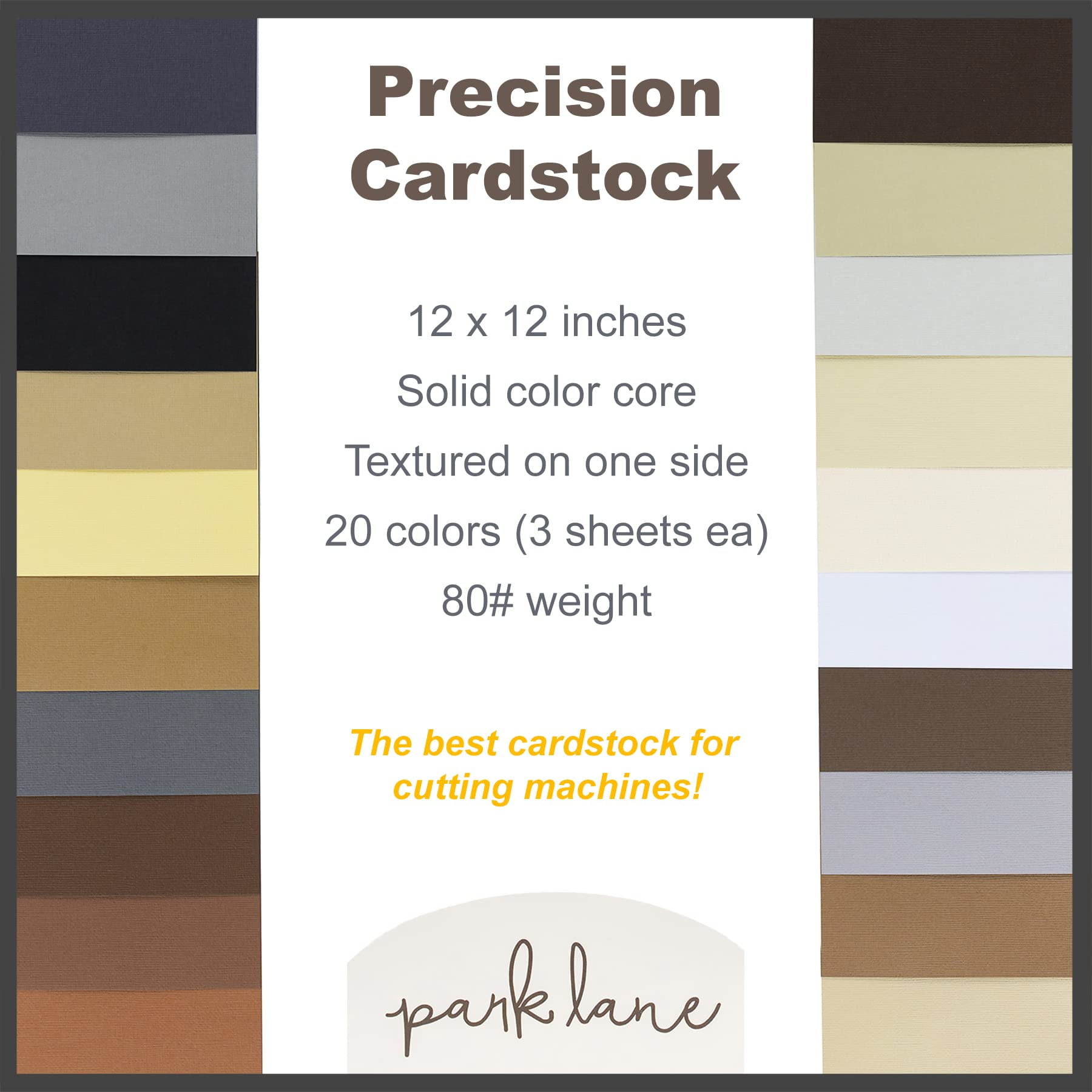 Cardstock 12x12 Variety Pack, 60 Sheets, 80lb Premium Textured Scrapbook  Paper, Solid Core, Acid Free Double Sided Card Stock for Paper Crafts,  Embossing, Cardmaking