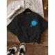 thumbnail image 1 of Young Boy's Casual Simple Smiling Face Pattern Short Sleeve Crewneck T-Shirt, Suitable For Summer, Back Of Clothes, 1 of 5