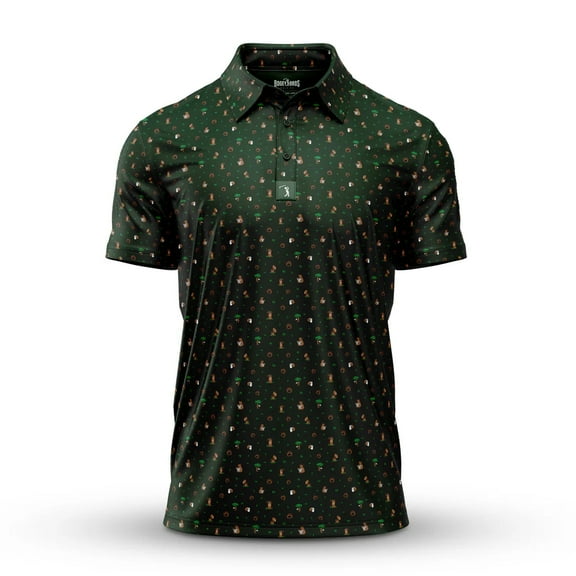 Bogey Bros Men's 4 Way Stretch Short Sleeve Golf Polo Shirt