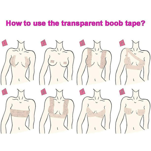 5cmx5m Invisible Boob Tape Women Bra Nipple Cover Adhesive Push Up Breast  Lift Tape