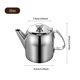 thumbnail image 3 of Tetera de acero inoxidable 20 Oz，32 Oz，48 Oz，70Oz Tetera de metal a prueba de derrames con pico recto corto Jarra de agua fría Tetera de café para restaurantes Habitaciones Sala de estarAcero, 3 of 8