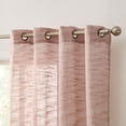 thumbnail image 2 of THD Harley Faux Linen Textured Semi Sheer Sun Light Filtering Window Grommet Curtain Panels, Set of 2 Panels, 2 of 8