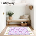 thumbnail image 3 of ODIKA 2'x3' Machine Washable Non-Slip Area Rug, Whimsical Unicorn Dreams Fantasy Bath with Stars High Traffic Rug, Pink, 655702, 3 of 7