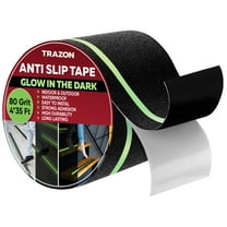 Heavy Duty Anti Slip Tape for Stairs Glow in the Dark 4 Inch x 35 Feet Outdoor/Indoor Waterproof Safety Non Skid Roll for Stair Steps Traction Tread Staircase Grips
