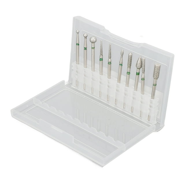 Brocas para uñas, 10 piezas Brocas para uñas Herramienta de manicura Brocas para pulir uñas Fabricadas por expertos
