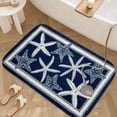 thumbnail image 4 of 1pc Starfish Doormat Absorbent Non-Slip Bathroom Thickened Flannel Rug Decor,Soft,Quick Drying,Suitable For Indoor/outdoor Use,Bathrooms,Bedrooms,Kitchens,Terrace,Laundry Rooms,16"x24", 4 of 9
