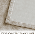 thumbnail image 6 of Yakamok Oatmeal 100% Blackout Natural Linen Curtains 90 Inches Long for Living Room, Room Darkening Textured Curtains for Bedroom with White Liner 2 Panels, 6 of 6