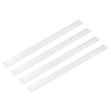Uxcell 4 Pcs Square Aluminum Flat Bar, 1/16" (1.5mm)Thick x 1" (25mm) Width x 12" (305mm) Long 6061 Aluminum Flat Plate