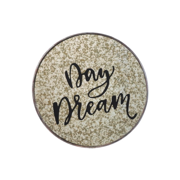 Zingz & Thingz 20" Brown and Black Contemporary Nikki Chu Monterey "Day Dream" Round Wall Mirror