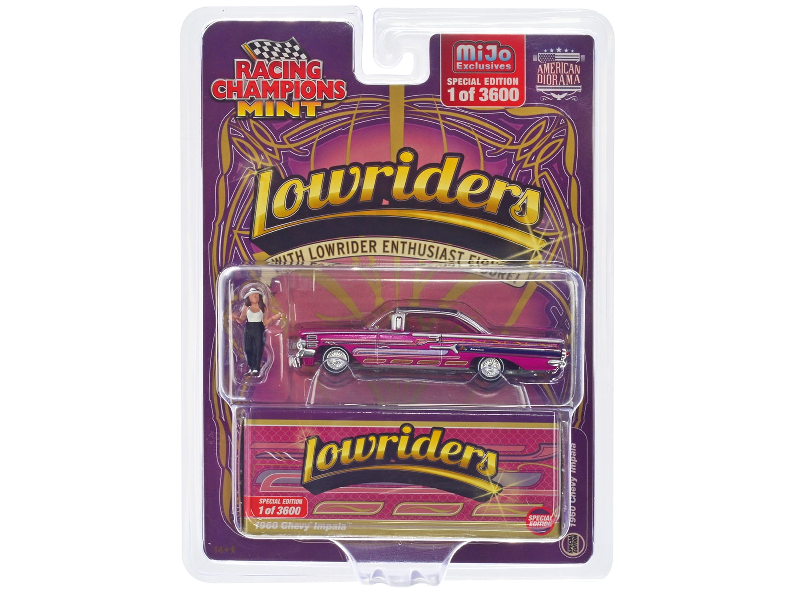 1960 Chevrolet Impala Lowrider Hot Pink Met w/Black Top 1960 Chevrolet Impala Lowrider Hot Pink Met w/Black Top