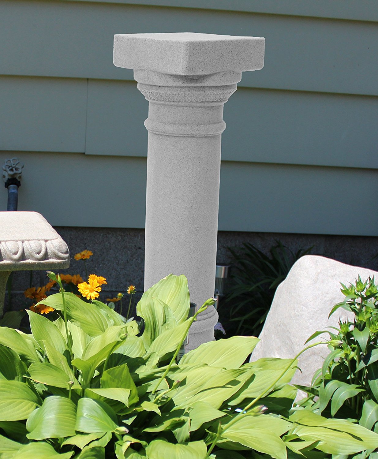 Greek Column Statue – Natural Granite Appearance – Made of Resin – Lightweight – 32” Height - image 2 of 3