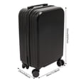 thumbnail image 3 of PEAKORA20" Travel Luggage Suitcase with USB Port & Cup Holder, Black Carry-On, 3 of 12