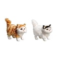 thumbnail image 1 of 2 figuras de gato en miniatura para decoración de oficina. Naranja y Blanco Negro, 1 of 9