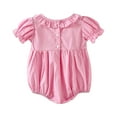 thumbnail image 5 of Zanarzt Girl Jumpsuit Summer Toddler Baby Girl Summer Romper Clothes Baby Jumpsuit Rompers Clothing Pink,12-18 Months, 5 of 9