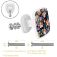thumbnail image 2 of 4 Pieces Set Drawer Pulls Handle Square Wardrobe Cabinet Knobs with Stainless Steel Screws Furniture Kitchen Decor, 2 of 5
