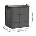 thumbnail image 3 of 20X20X16 Inch Thick Oversized Fabric Storage Bin, Clothes Storage for Closet, Large Storage for Blankets, Foldable Tote Bag for Moving Supplies, Zippered Lid Enclosed Design Keeps, 3 of 5