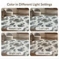 thumbnail image 7 of ODIKA 5'x7' Washable Area Rug Grey Faded Under Grid Layout Highlight Balanced Neutral Abstract for Small Living Room, Bedroom, Easy Care, Non-Shedding, Pet Friendly, 7 of 7