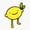 1pcs, variant on Smiling Lemon Citrus Fruit Kitchen Decor Vinyl Sticker