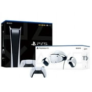 PlayStation VR2 and PlayStation_PS5 Video Game Console (Digital Version) Combowith Extra White Dualsense Controller