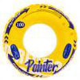 thumbnail image 1 of Flotador de anillo de natación engrosado con flotadores de piscina con mango para niños adultos (100 # amarillo), 1 of 6